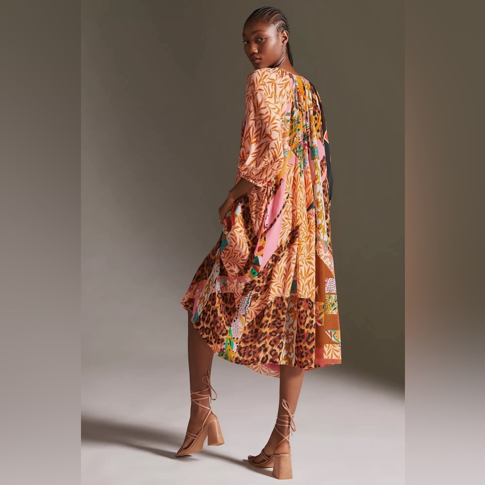 Geisha Designs Collage Midi Dress - Size S (Oversized) - Multicolor - NWT/Flawed - Picture 12 of 12